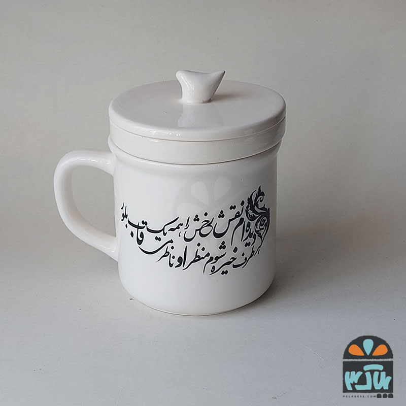 لیوان دمنوش نقش رخ