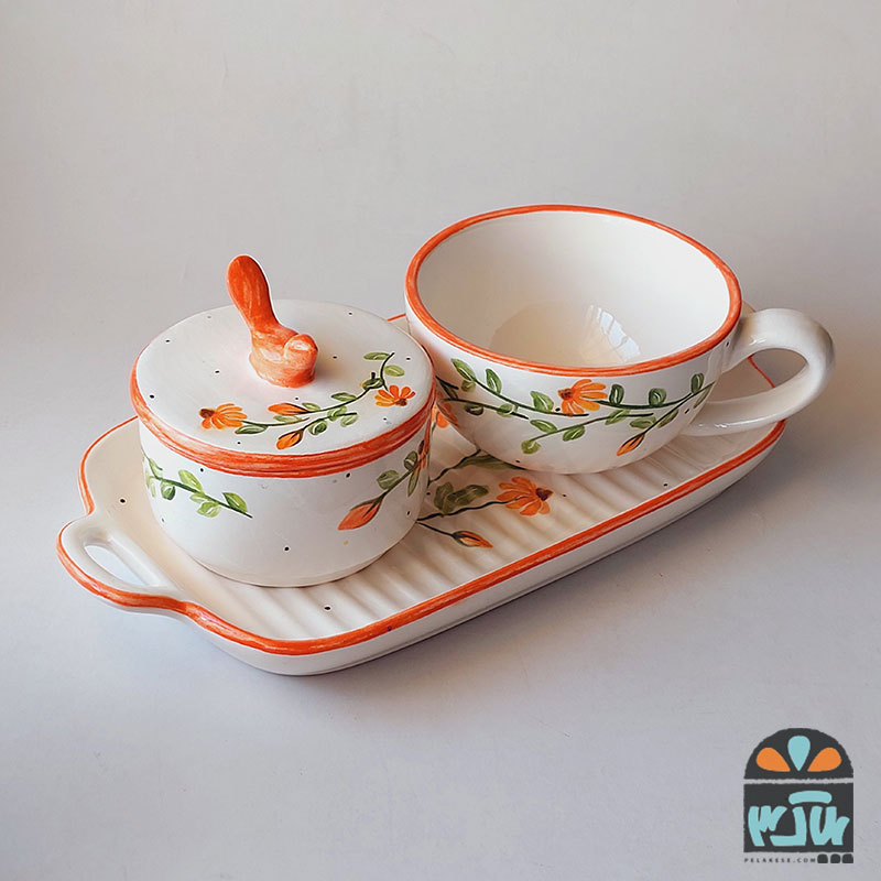 چایخوری دونفره  گل نارنج