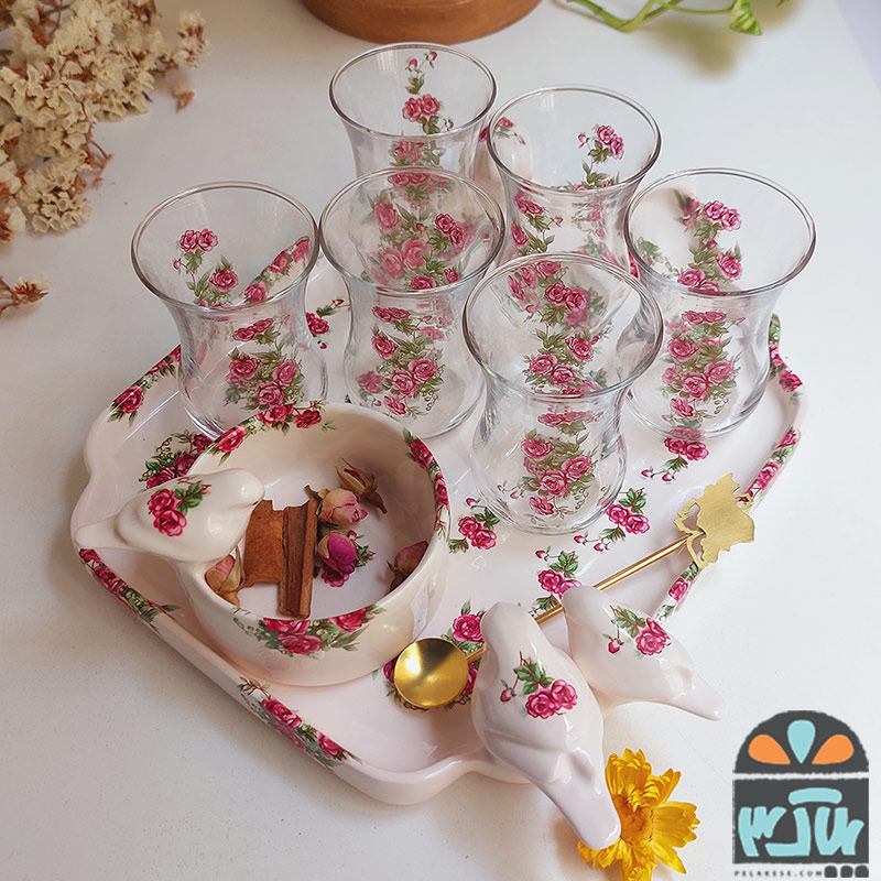 سروین 6نفره گلسرخی
