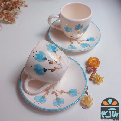 چایخوری دو نفره آراز - آبی