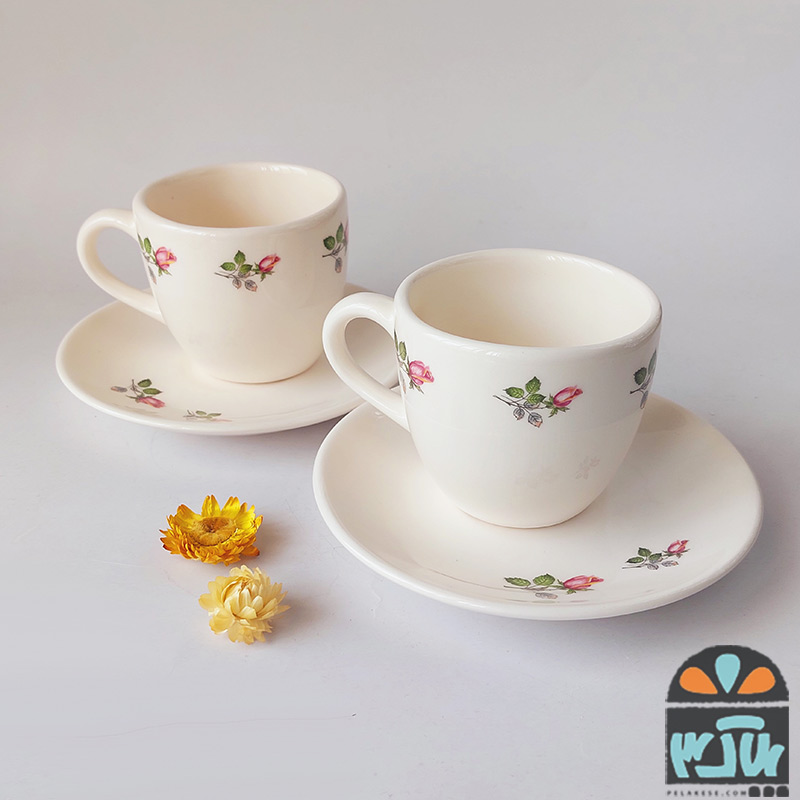 فنجان نعلبکی دونفره رز