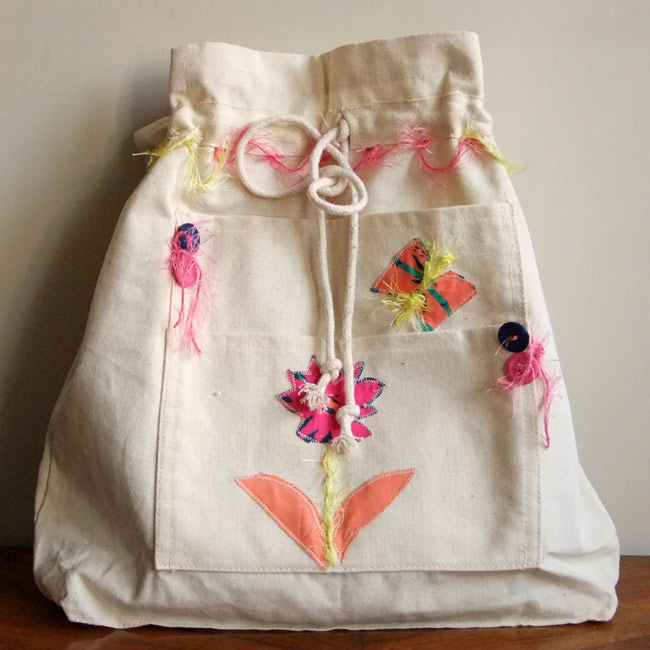 کوله پشتی پارچه ای پروانه