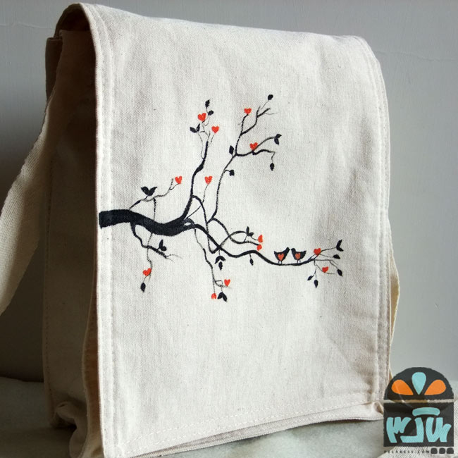 کیف پارچه ای درخت عشق
