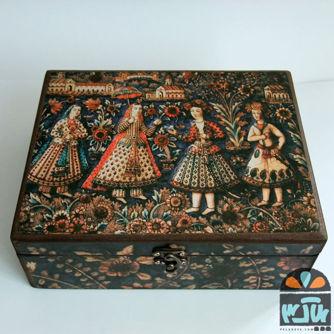 جعبه چوبی ضیافت 20*25