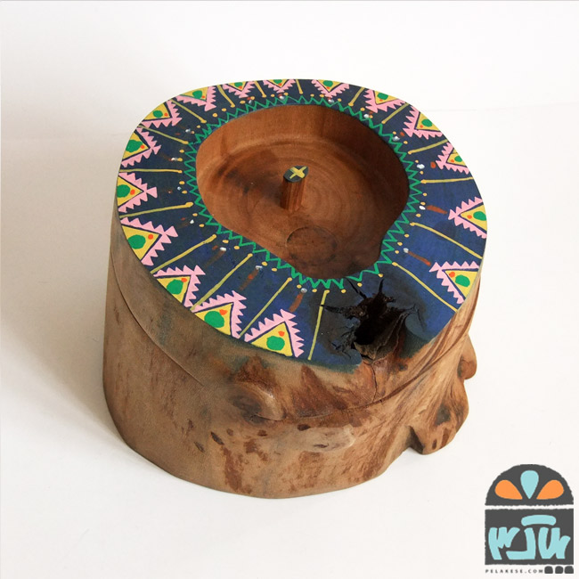 ظرف چوبی گلباهار