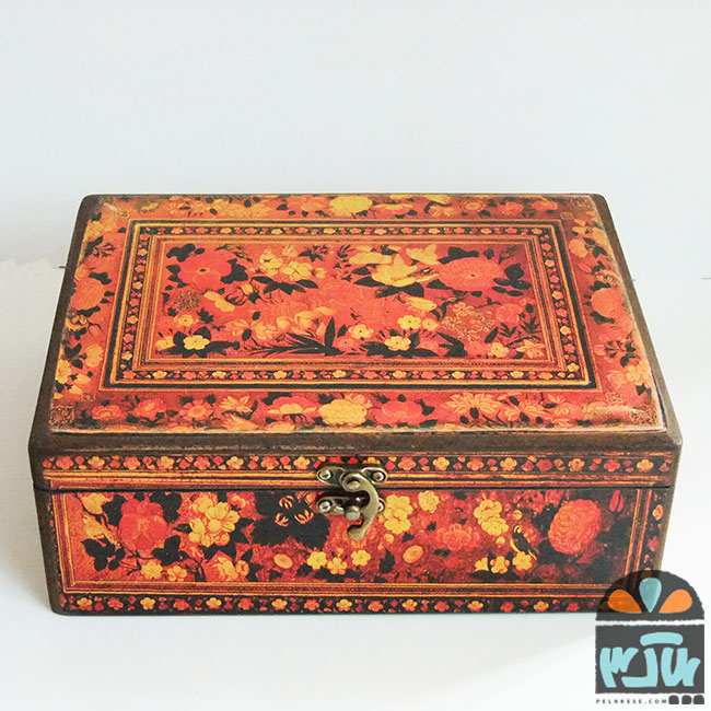 جعبه چوبی زریوار 20*25