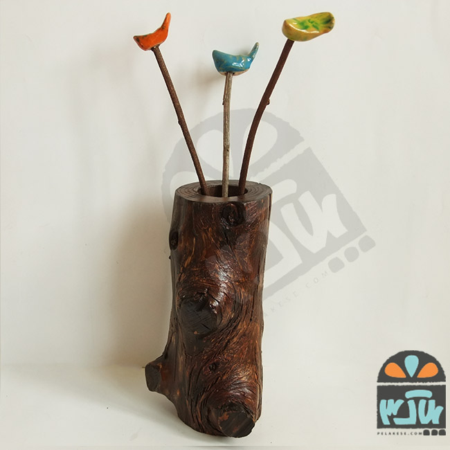 گلدان جاشمعی کُنده