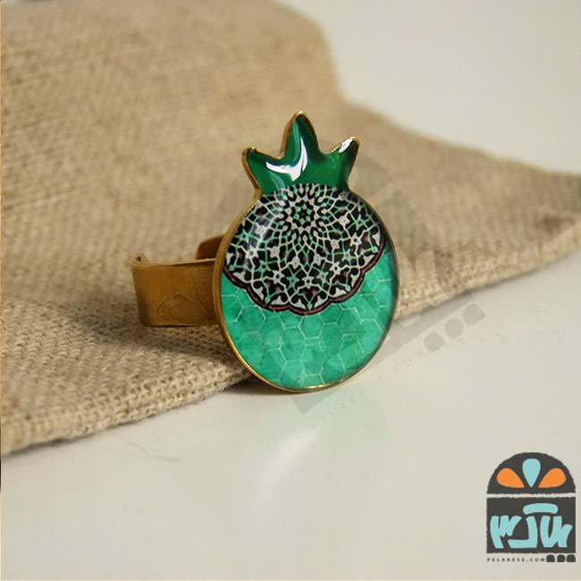 انگشتر انار و کاشی
