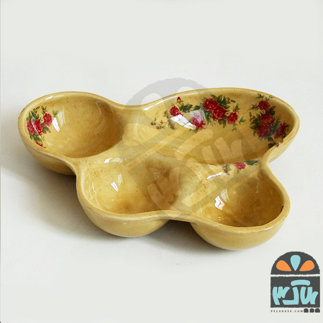 ظرف پنجه ای گل سرخی