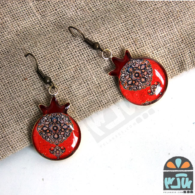 گوشواره انار و فرش