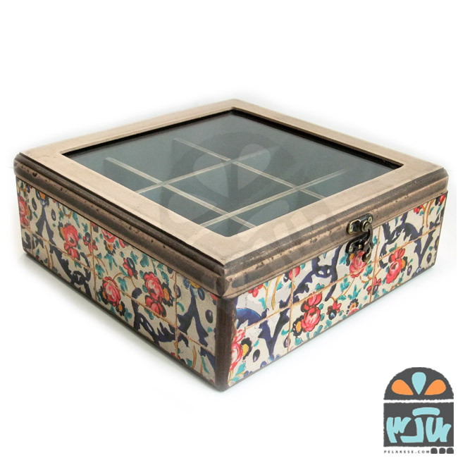 جعبه درب شیشه ای نگارا 25*25