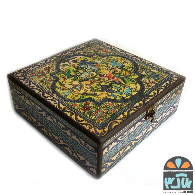 جعبه چای 25*25 چوگان