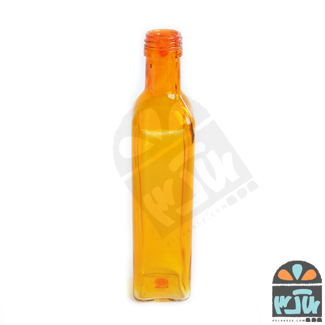 گلدان شیشه ای نارنجی