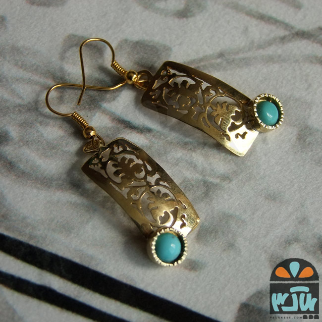 گوشواره نقش خیال آبی