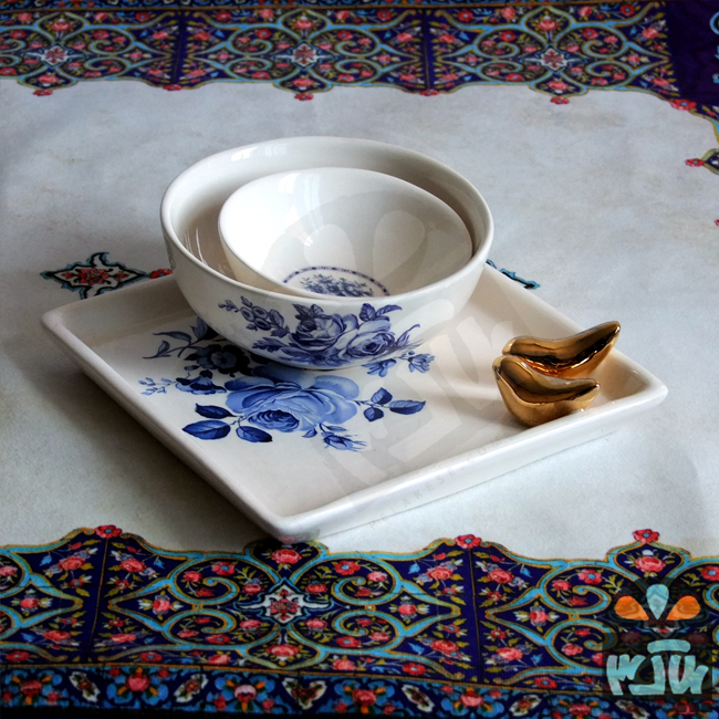 ست سه تایی ظرف نیلوفر