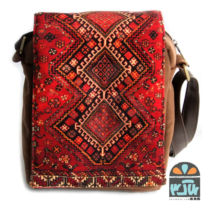 کیف مخمل طرح گلیم