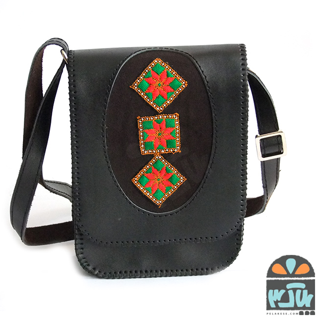 کیف چرم سوزن دوزی