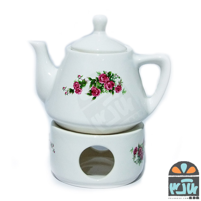 قوری و پایه گلسرخی 2