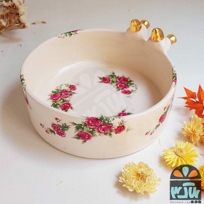کاسه گلسرخی سایز 4