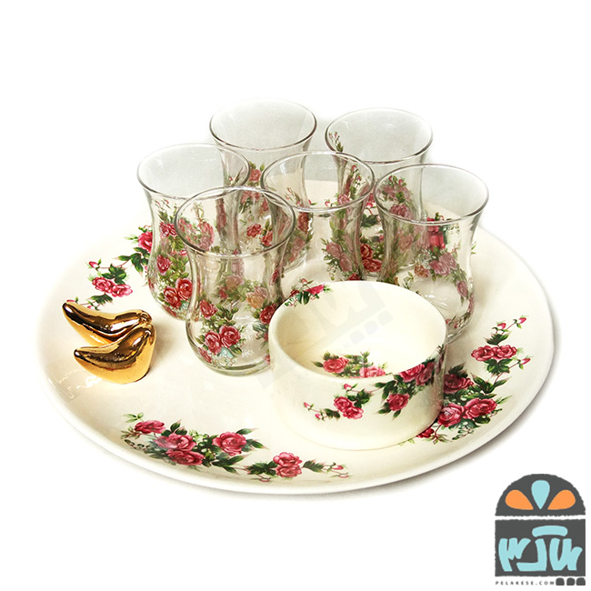 چایخوری گل سرخی6 نفره