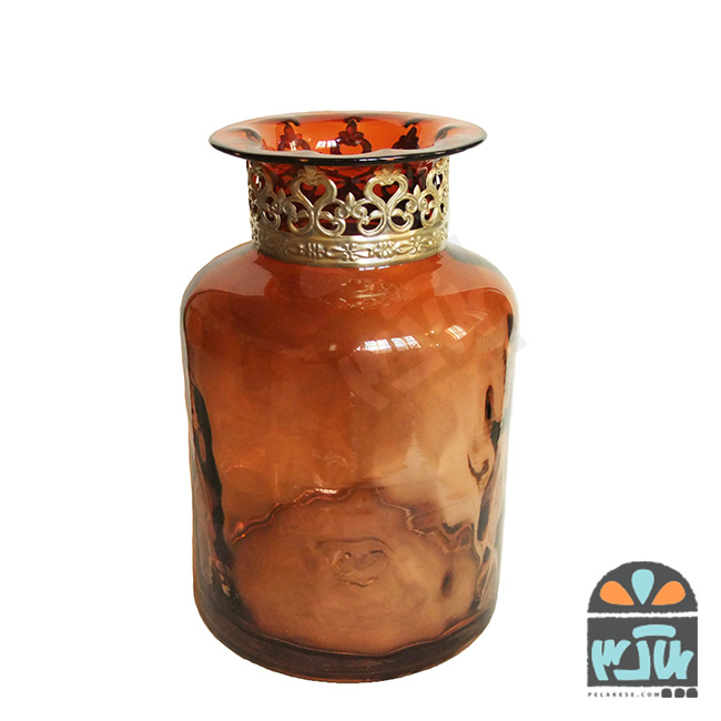 گلدان قهوه ای 