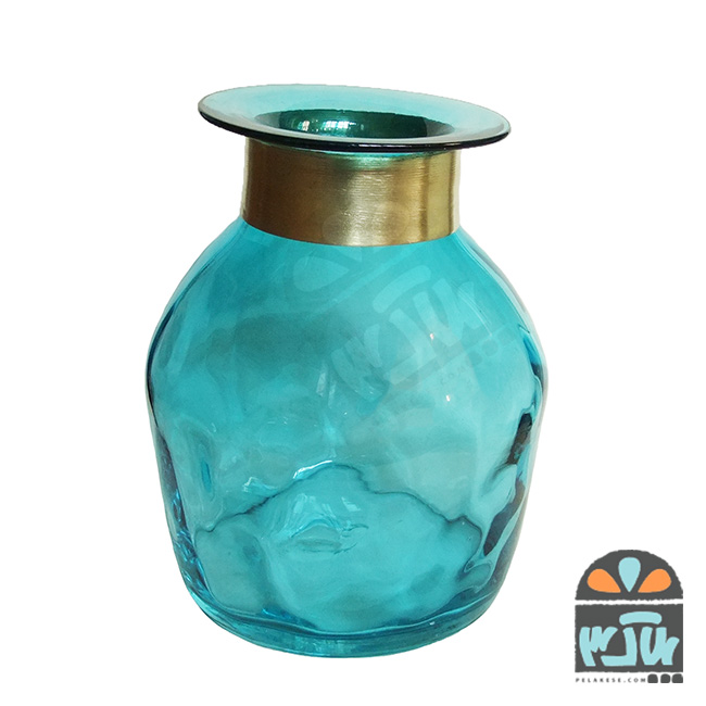 گلدان فیروزه ای 