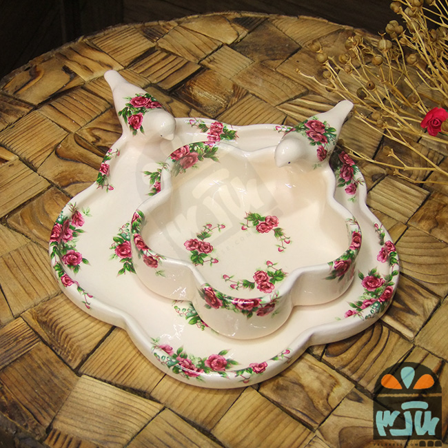 ست دوتایی گلسرخی گیسو
