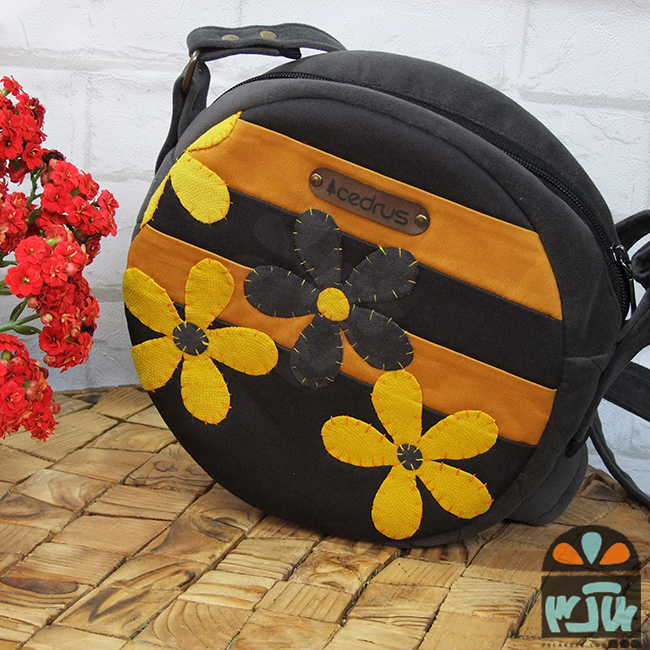 کیف دایره تکه دورزی آفتابگردان