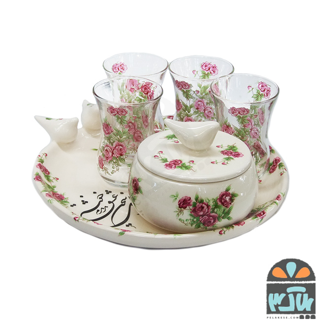چای خوری چهارنفره گل و عشق