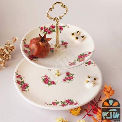 شیرینی خوری دوطبقه گلسرخی