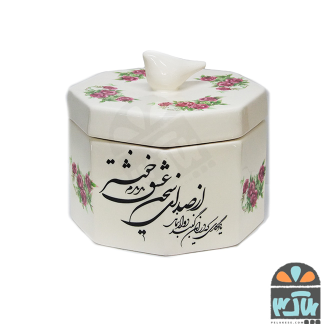 شکلات خوری هشت ضلعی گل و عشق