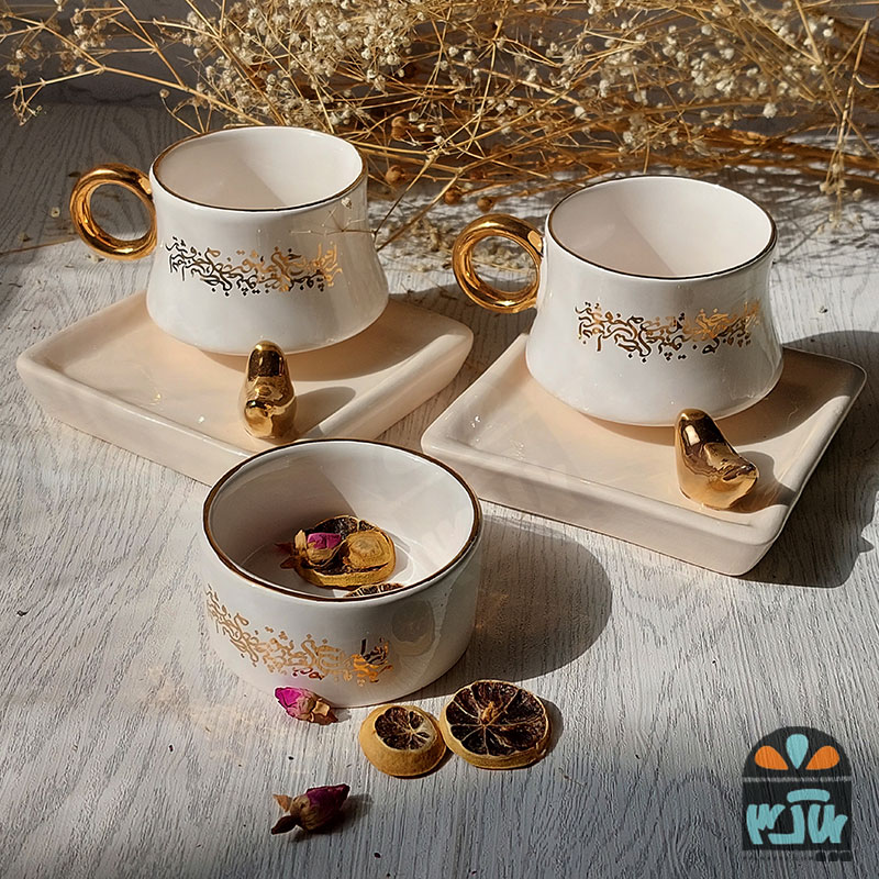 چای خوری دونفره سخن عشق طلایی