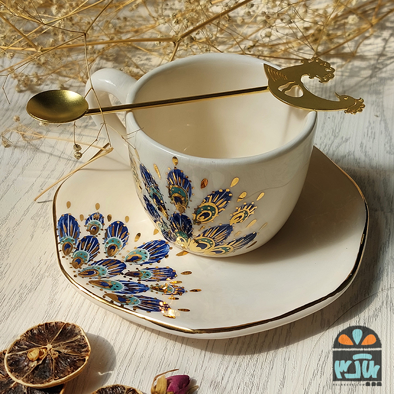 ست چایخوری تک نفره طاووس
